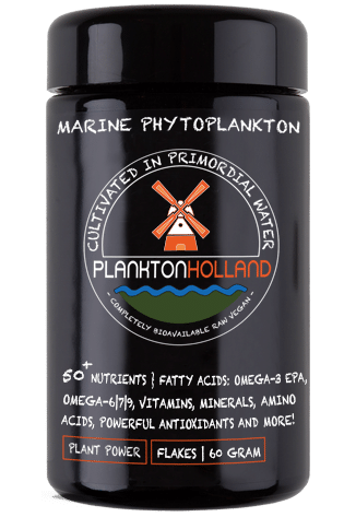 plankton flocken 60 gramm violettenglas Verpackung planktonholland